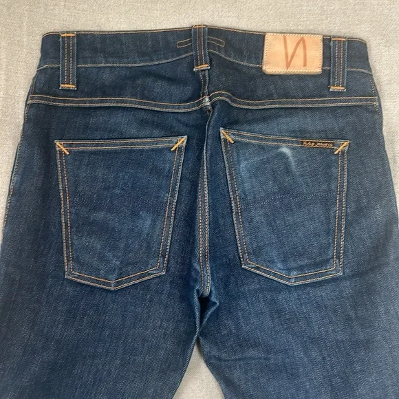 Grim Tim dry navy nudie jeans W 31 L 32